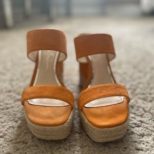 Brand new orange jessica Simpson wedges
